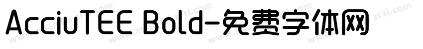 AcciuTEE Bold字体转换